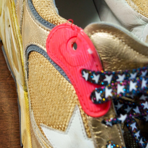 GGDB GOLDEN GOOSE Women's Dad-Star gold with white star, 39 - Picture 13 of 13